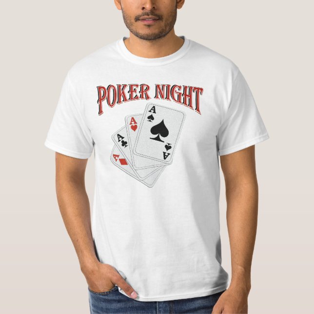 POKER-NACHT T-Shirt (Vorderseite)