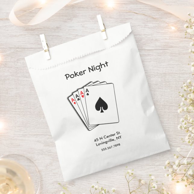 Poker Night Aises Geschenktütchen (Ausgeschnitten)