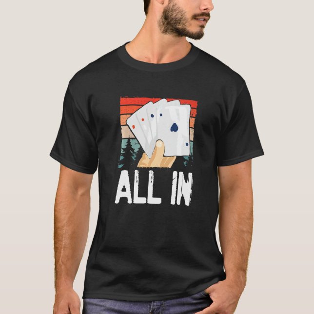 Poker Night Casino Zuhause Game Fun Big Stakes Tex T-Shirt (Vorderseite)