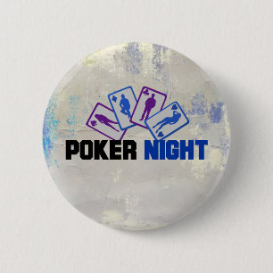 Poker Night mit Spielkarten Button