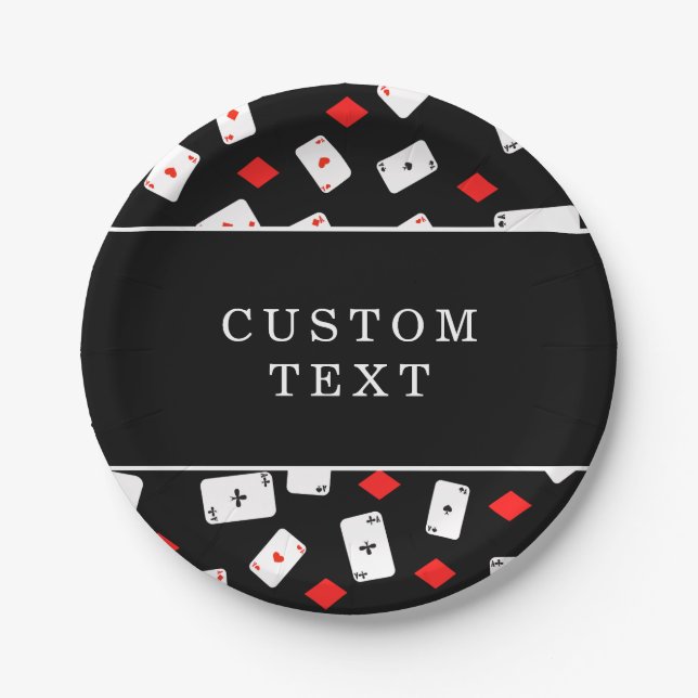 Poker Night Play Card Party Teller (Vorderseite)