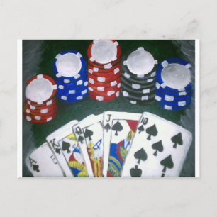 Poker Night Postkarte