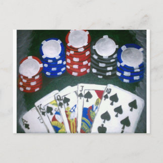 Poker Night Postkarte