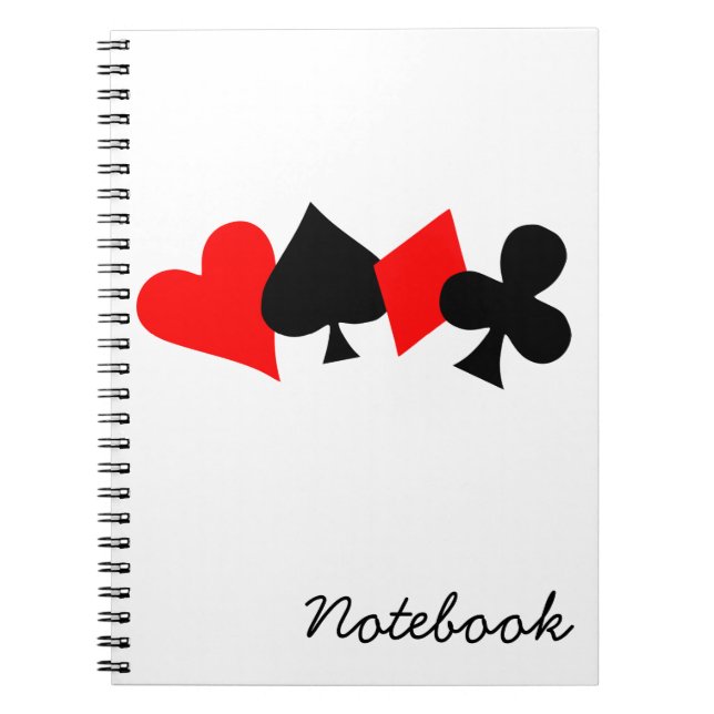 Poker-Notebook Notizblock (Vorderseite)