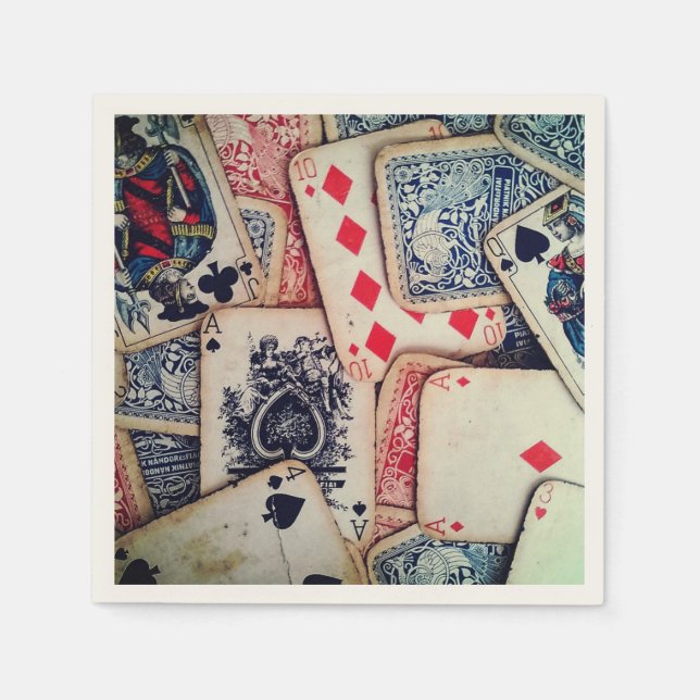 "Poker" Papiertücher Serviette (Vorderseite)