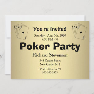 Poker Party Einladung