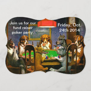 Poker-Party laden ein Einladung
