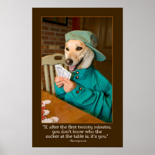Poker-Plakat (Hund) Poster
