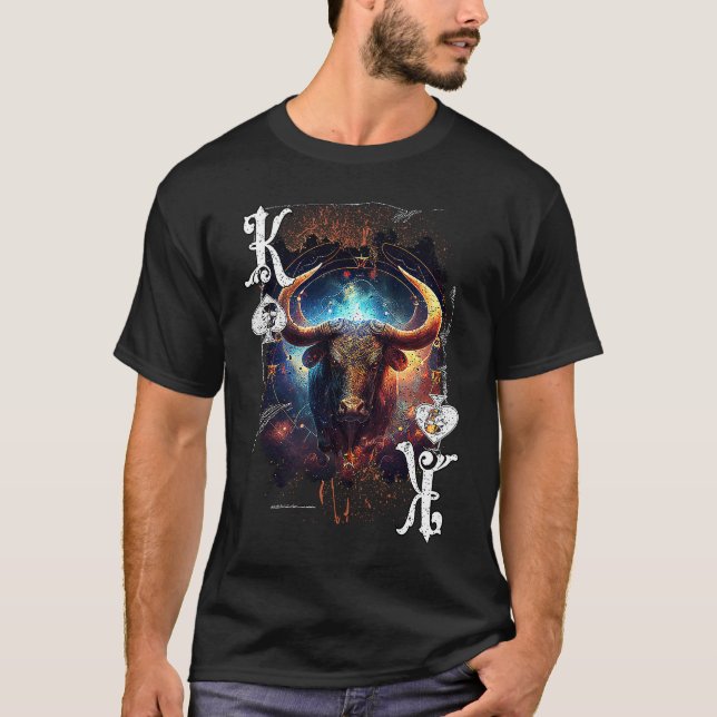 Poker Player Apparel Zodiac Sign Edition Taurus T-Shirt (Vorderseite)