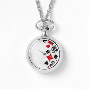 Poker Player Gambler Kartenspielen Anzug Las Vegas Armbanduhr