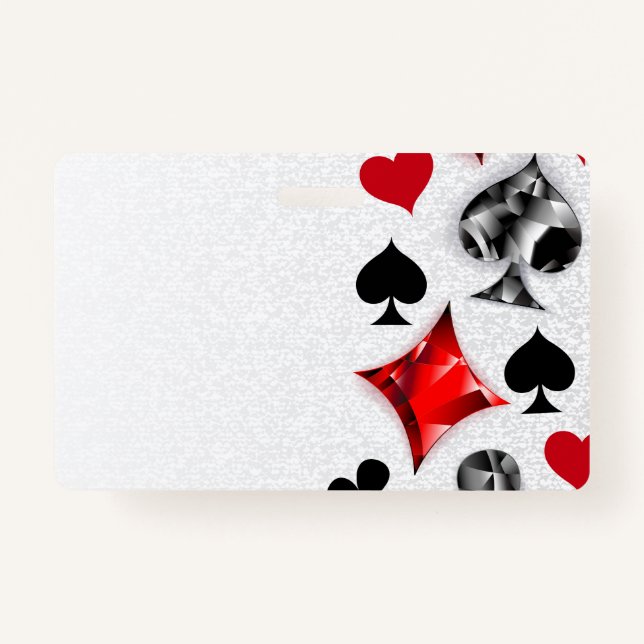 Poker Player Gambler Kartenspielen Anzug Las Vegas Ausweis (Vorderseite)