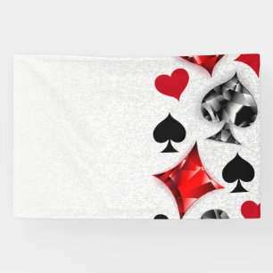 Poker Player Gambler Kartenspielen Anzug Las Vegas Banner
