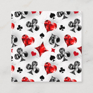 Poker Player Gambler Kartenspielen Anzug Las Vegas Begleitkarte