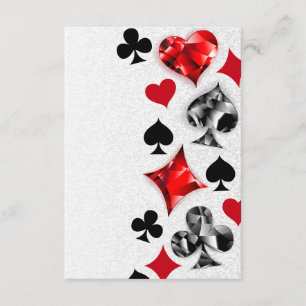 Poker Player Gambler Kartenspielen Anzug Las Vegas Begleitkarte