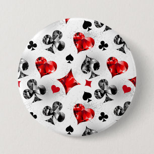 Poker Player Gambler Kartenspielen Anzug Las Vegas Button