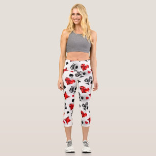 Poker Player Gambler Kartenspielen Anzug Las Vegas Capri Leggings