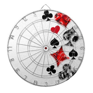 Poker Player Gambler Kartenspielen Anzug Las Vegas Dartscheibe