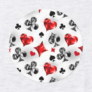 Poker Player Gambler Kartenspielen Anzug Las Vegas Etiketten