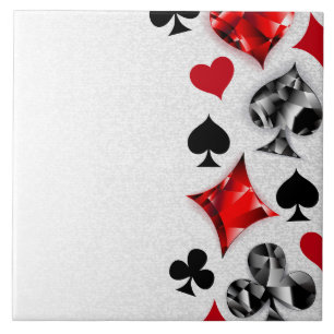 Poker Player Gambler Kartenspielen Anzug Las Vegas Fliese