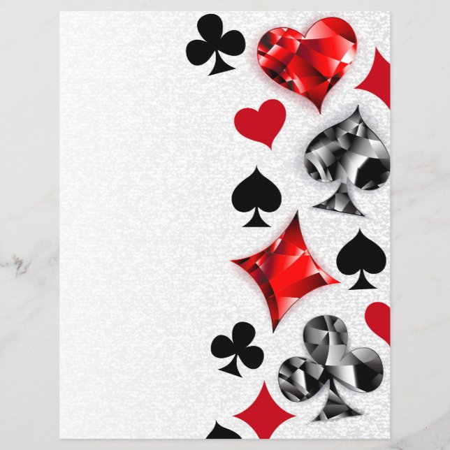 Poker Player Gambler Kartenspielen Anzug Las Vegas Flyer (Vorne)