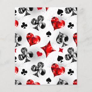 Poker Player Gambler Kartenspielen Anzug Las Vegas Flyer