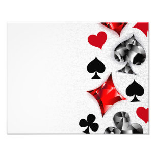 Poker Player Gambler Kartenspielen Anzug Las Vegas Fotodruck