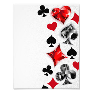 Poker Player Gambler Kartenspielen Anzug Las Vegas Fotodruck