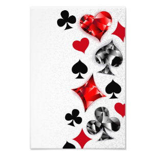 Poker Player Gambler Kartenspielen Anzug Las Vegas Fotodruck