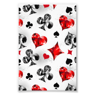 Poker Player Gambler Kartenspielen Anzug Las Vegas Fotodruck