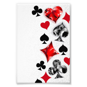 Poker Player Gambler Kartenspielen Anzug Las Vegas Fotodruck