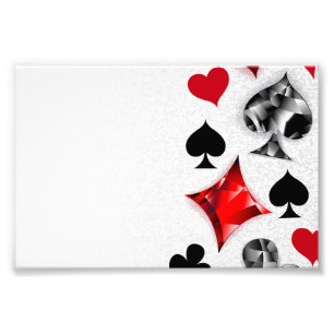 Poker Player Gambler Kartenspielen Anzug Las Vegas Fotodruck