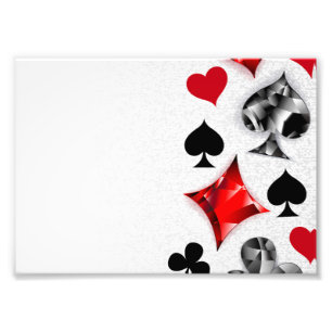 Poker Player Gambler Kartenspielen Anzug Las Vegas Fotodruck