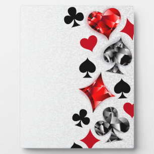 Poker Player Gambler Kartenspielen Anzug Las Vegas Fotoplatte