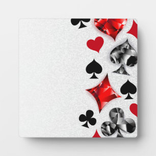 Poker Player Gambler Kartenspielen Anzug Las Vegas Fotoplatte