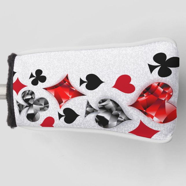 Poker Player Gambler Kartenspielen Anzug Las Vegas Golf Headcover (Vorderseite)