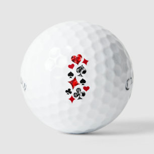 Poker Player Gambler Kartenspielen Anzug Las Vegas Golfball