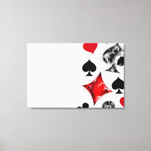 Poker Player Gambler Kartenspielen Anzug Las Vegas Leinwanddruck