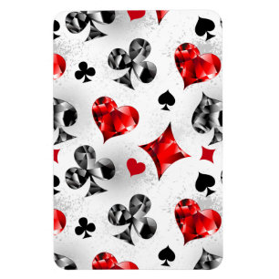Poker Player Gambler Kartenspielen Anzug Las Vegas Magnet