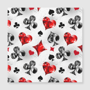 Poker Player Gambler Kartenspielen Anzug Las Vegas Magnetkarte