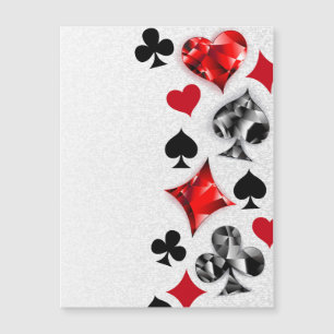 Poker Player Gambler Kartenspielen Anzug Las Vegas Magnetkarte
