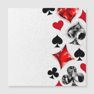Poker Player Gambler Kartenspielen Anzug Las Vegas Magnetkarte