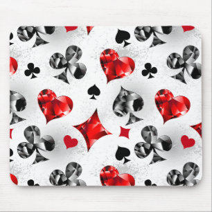 Poker Player Gambler Kartenspielen Anzug Las Vegas Mousepad