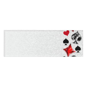 Poker Player Gambler Kartenspielen Anzug Las Vegas Namenschild