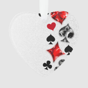 Poker Player Gambler Kartenspielen Anzug Las Vegas Ornament