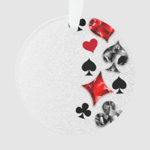 Poker Player Gambler Kartenspielen Anzug Las Vegas Ornament