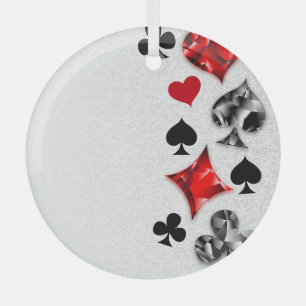 Poker Player Gambler Kartenspielen Anzug Las Vegas Ornament Aus Glas