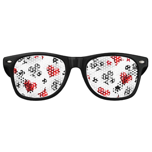 Poker Player Gambler Kartenspielen Anzug Las Vegas Partybrille (Vorderseite)