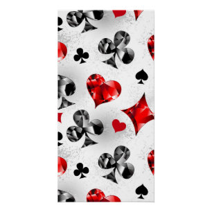 Poker Player Gambler Kartenspielen Anzug Las Vegas Poster