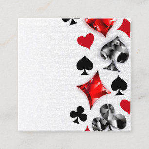 Poker Player Gambler Kartenspielen Anzug Las Vegas Rabattkarte
