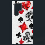 Poker Player Gambler Kartenspielen Anzug Las Vegas Samsung Galaxy Hülle<br><div class="desc">Grauer,  texturierter Hintergrund mit polygonalen Spielkarten-Symbolen. Symbole für Spielkarten,  Herz,  Diamant,  Pik und Club.</div>
